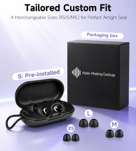 Aqash Reusable Silicone Ear Plugs for Sleeping — view 3