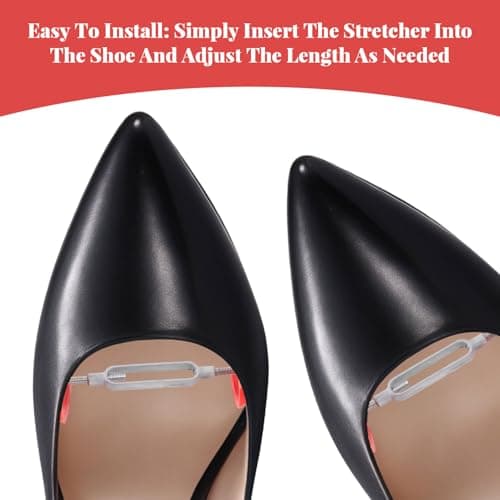 YURUIHKAO 2PCS Adjustable Shoe Stretcher for Women, Mini Shoe Width Stretcher for Wide Feet, Portable Shoe Expander for Tight Shoes, Compact Shoe Tree Stretcher for Heels Boots Travel — view 4
