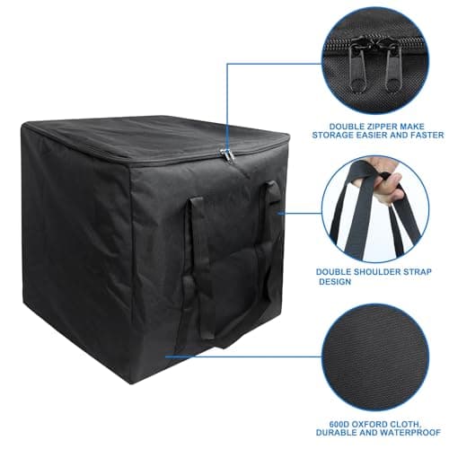 bruwaa Portable Camping Toilet Storage Bag, Toilet Carry Bag for Porta Potti 165 365 145 335 345 565, Universal for Camping Caravan Motorhome Travel — view 3