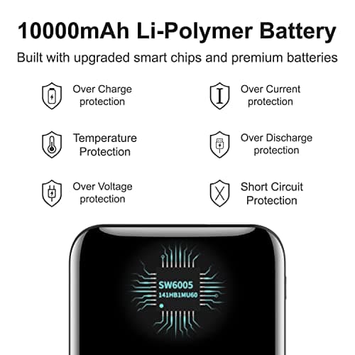 OKZU 5V 2A Power Bank for Gilet Vest Battery Pack, 10000mAh Packet Size LED Display Portable Charge for Heated Clothing, USB Heated Blanket, Coat — view 5