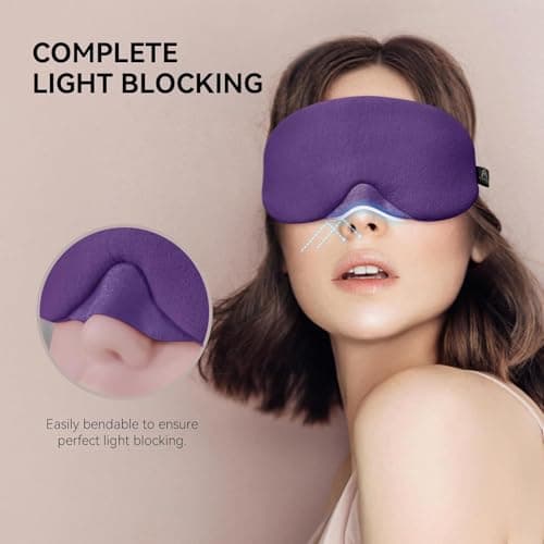 Mavogel Cotton Sleep Mask with Updated Bending Nose Design, 100% Handmade — view 2