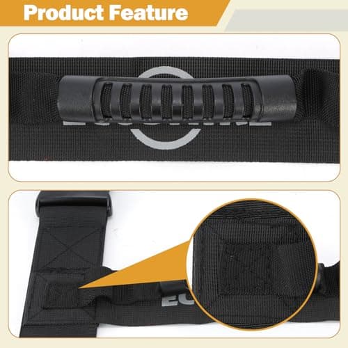 ECOSHIRE Carrying Strap with Handle, Handheld Belt for Safely Moving and Lifting Heavy Boxes, Adjustable Belt, H-Shaped Style Carry Straps, Suitable for Cylinder, Camping Mat(61 inch) — view 2