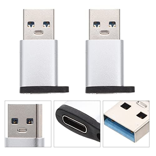 Gatuida 5 Pack USB-C to USB Adapter, USB 3.0 A Male to Type-C Female Converter, 10Gbps Data Transfer, Heat Dissipation, for Power Bank and Car Charger — view 5