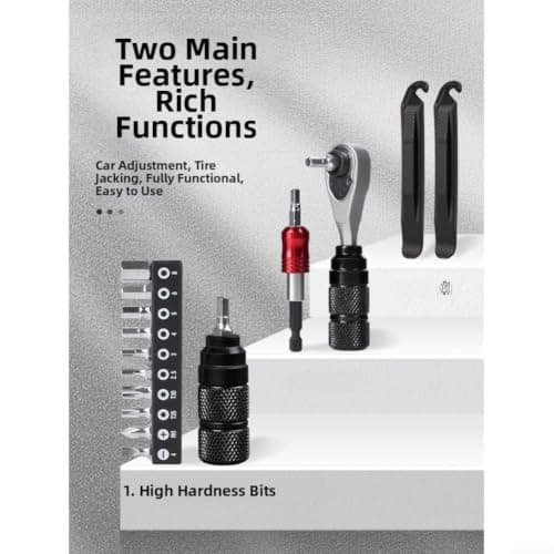 Gdfnmogo Aluminum Alloy Ratchet Wrench Bike Repair Kit with — view 5