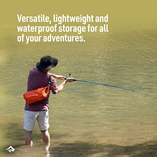 Sea to Summit - Lightweight Dry Bag XL 20L - Waterproof Storage - Roll-Top Closure - Recycled Fabric - Base Lash Point & D-Ring - For Backpacking & Kayaking - 27.1 x 23.4 x 47.8cm - Olive Green - 91g — view 2