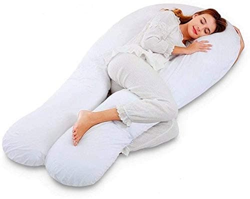 Linen Empire 12ft U Shaped Comfort Pregnancy Support Pillow Cuddle Pillow Full Body Pillow Long Pillow for Sleeping, Maternity Support