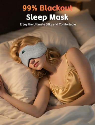 Sleep Mask Headphones, Bluetooth 6.0 Sleeping Headband for Side Sleepers — view 5