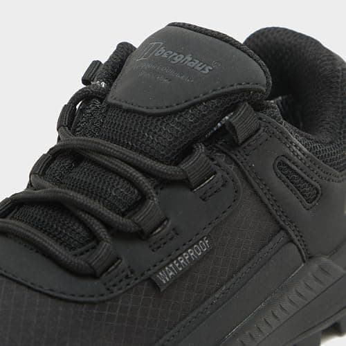 Berghaus Kids’ Galactic Low Walking Shoe with High Traction Sole, Waterproof, Breathable, Lightweight Trainers (Black (No Strap), UK Footwear Size System, Big Kid, Numeric, Medium, 3) — view 5