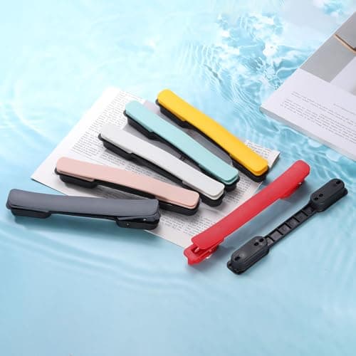 sourcing map 2 Pcs Luggage Handle Replacement 8.5 Inch Suitcase Carry Strap Plastic Pull Grip Parts with Screws for Suit Case Box, Black — view 4