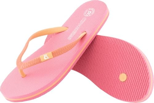 Cressi since 1946 - St Tropez Flip Flops - Perfect for Beach, Sea, Pool, Gym, Leisure, Quick Drying, Soft Shock Absorbing, Non Slip, Pink/Coral - 7/8 UK — view 3