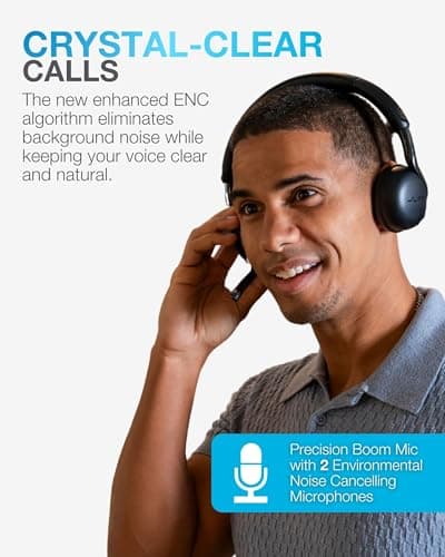 JLab Go Work 3 Office Wireless Headset with Microphone - Bluetooth, 4 Pack — view 3