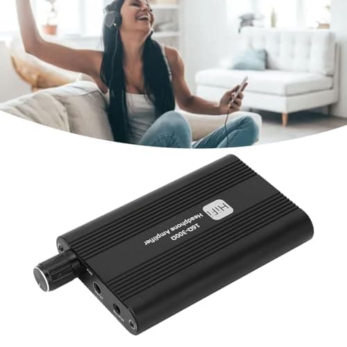 Ejoyous Headphone Amplifier, Aluminum Alloy Portable Headphone Amp with Bass Control and Volume Adjustment, Rechargeable 1500mAh, 16 to 300 Ohm for Travel Music Listening — view 4