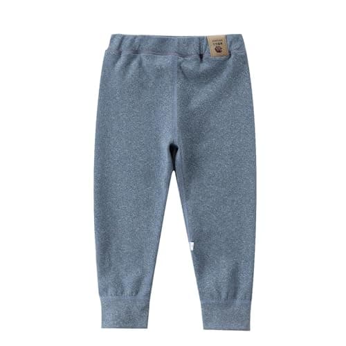 Baby Thermal Base Layer Pant Fleece Lined Leggings for Toddlers and Kids Boys Girls Footless Tights Infant Basic Solid Full Length Cotton Soft Legging (Grey, 12-18 Months) — view 2