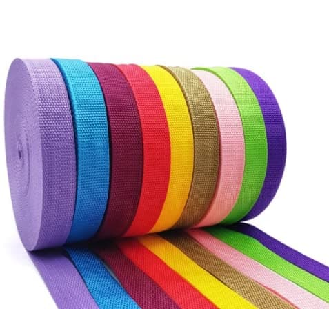 Polypropylene Webbing Straps 20mm 25mm 30mm 38mm 40mm 50mm Tape Backpack Luggage Straps Crafts Outdoor DIY Colours Lengths (20mm/1m, Orange) — view 5