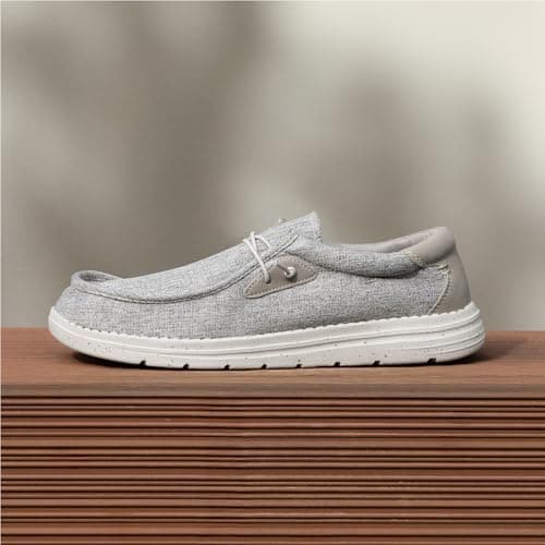 Bruno Marc Men's Slip-on Loafers Shoes,Size 9.5,Beige,BLS211 — view 2
