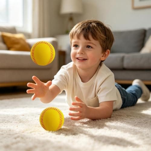 Soft Baseball Balls - 6 Piece Training Stress Ball Set for Kids — view 2