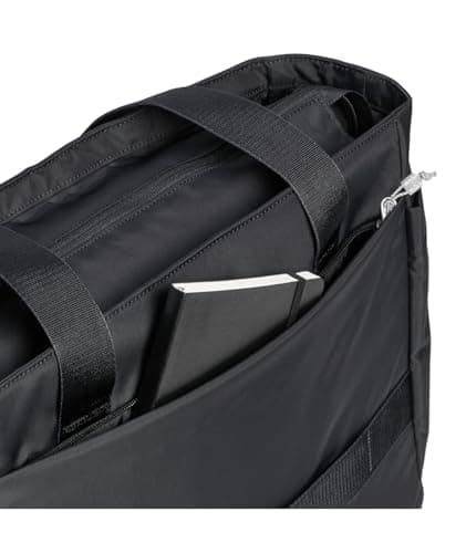 Stanley Vitalize Macro Method Tote| Gym, Work & Travel Bag with Laptop Sleeve | Expandable Bottom Pocket | Tumbler & Water Bottle Pockets | Durable Recycled Fabric | Black — view 5