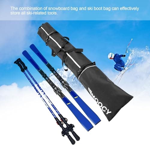 Ski Bag - 15.75 in Ski Bag Padded | Air Travel Transport Snowboard Pouch — view 6