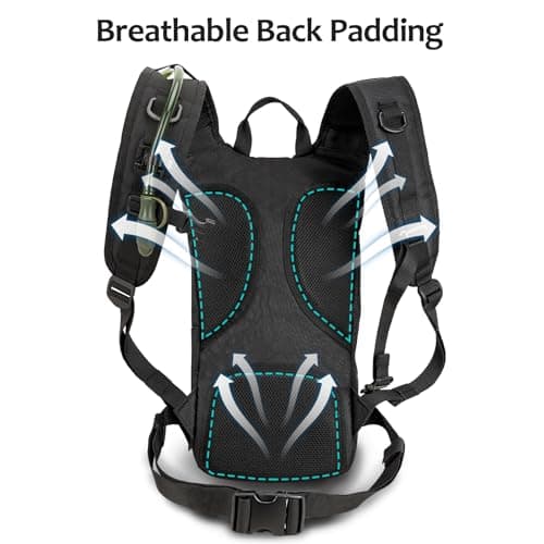 Hydration Backpack Tactical with 3l Water Bladder: Hiking MOLLE Military Day Bag for Hunting for Men Women — view 6