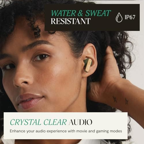 House of Marley Little Bird True Wireless Bluetooth Earbuds - IPX4, Green — view 6