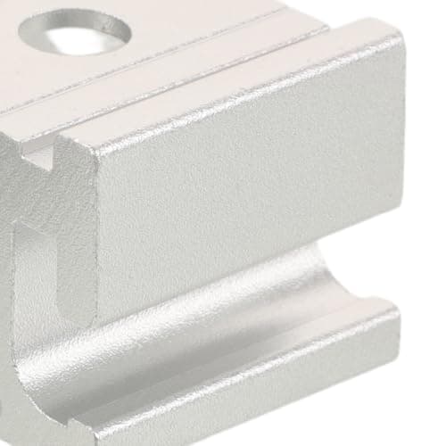 2pcs Camping Table Slide Lock, Silver Aluminum Alloy Extension Clamp — view 3