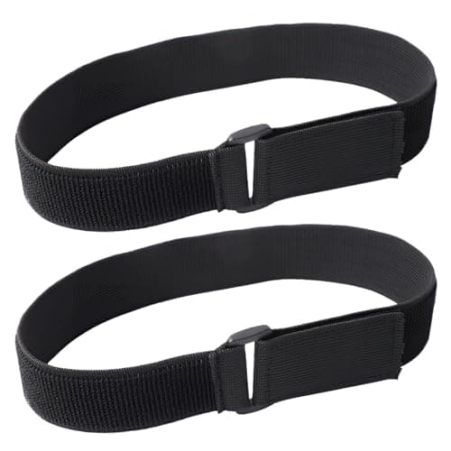 2 Pcs Adjustable Elastic Cinch Straps Securing Straps for Parasol with Hook and Loop Heavy Duty Windproof Tie Downs with Quick-Release Buckles for Garden Umbrellas Camping Gear Yoga Mats Outdoor