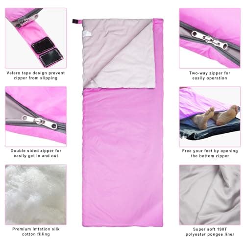 Agemore Ultra-light Compact Envelope Sleeping Bag for Camping — view 5
