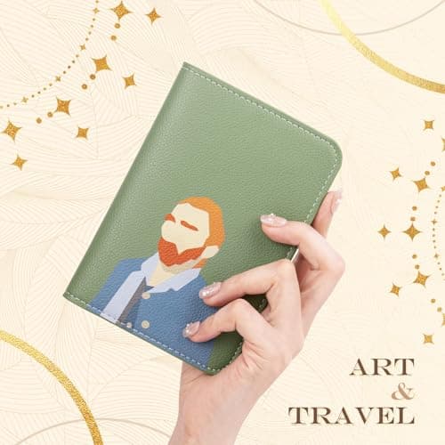 Lychii Slim Passport Holder RFID Blocking Travel Wallet - PU Leather Protector Case for Quick TSA Access, Secure Boarding Passes & ID Cards for Men Women International Travel — view 3