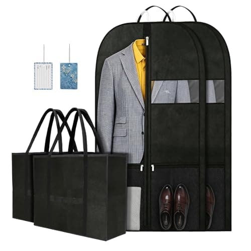 Heavy Duty Business Suit Covers for Men, 60x109cm Suit Bags for Men Travel
