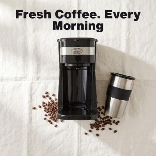 Quest One Cup Coffee Maker with 420ml Stainless Steel Travel Mug — view 6