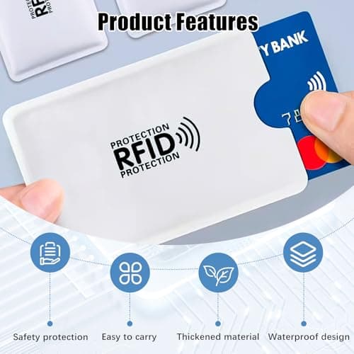20Pack RFID Blocker Card Ultra Thin Anti Theft Credit Card Protector Holder — view 4