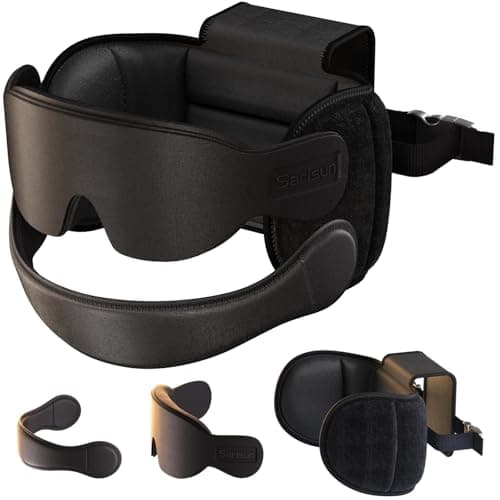 SARISUN Travel Pillow with Chin Strap for Different Seats, Stable Support