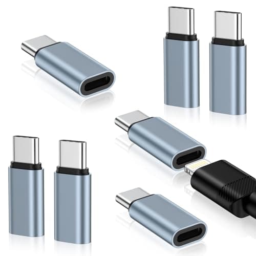 kigpozi 7 Pack Lightning to USB C Adapter for iPhone,Fast Charge Data Sync
