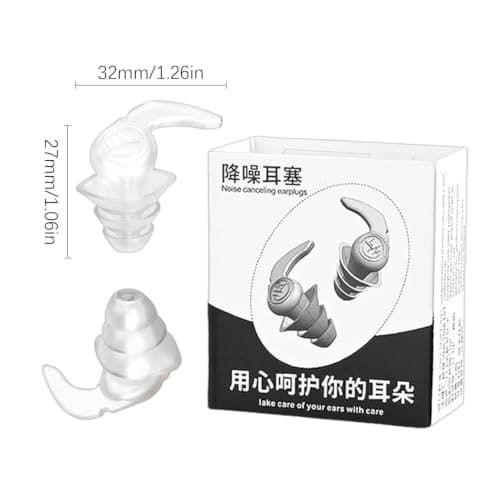 Noise Canceling Ear Plugs - Reusable Silicone Soundproof Ear Protection — view 5