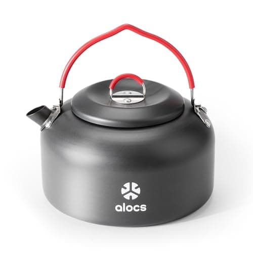 Alocs 1.4L Camping Kettle for Gas Stove & Outdoor Cooking