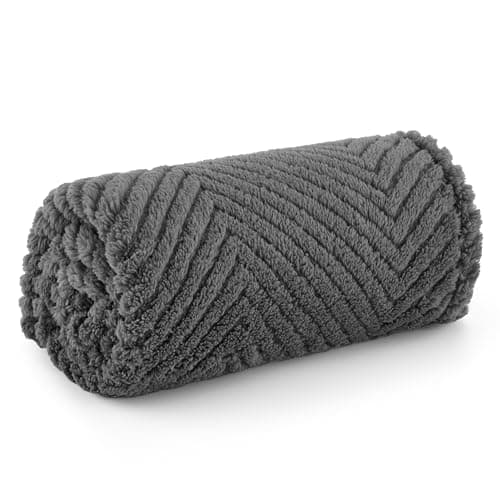 Bedsure Small Dog Blankets Washable - 80x60cm Soft Fluffy Puppy Blanket for Small Dogs, Cosy Calming Cat Blanket for Indoor Cats, Fleece Dog Bed Blankets, Pet throws for Sofa, Dark Grey