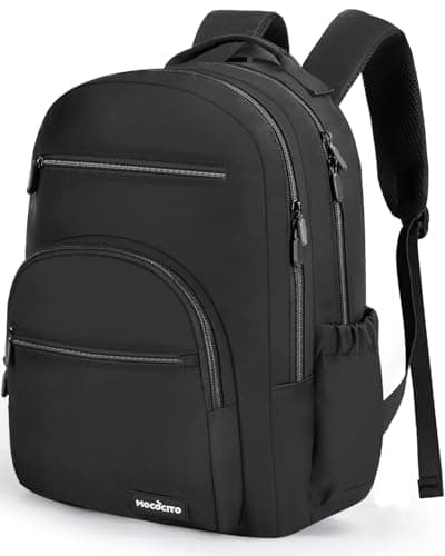 MOCOCITO Backpack for School School Bags Casual Daypacks for Girls and Boys Lightweight Backpack 15.6" Laptop Backpack large backpack college bag for Teenage Black Rucksack