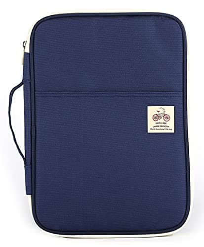 JAKAGO A4 Document Case, Multi-Pocket Portfolio Folder, Travel Portfolios