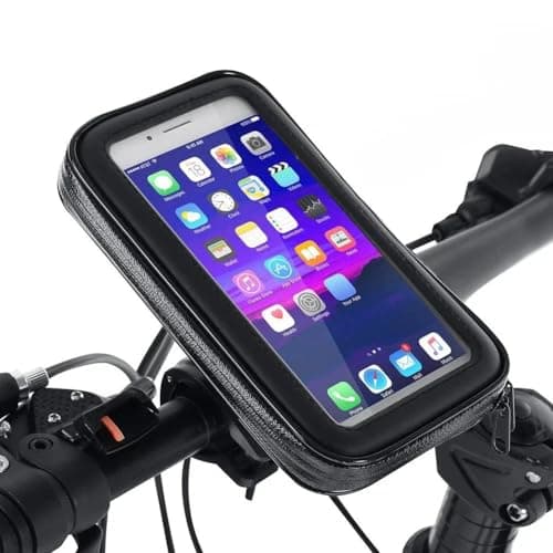 Water-Resistant Bike & Motorbike Phone Holder – Universal Mount for Extra Large Smartphones up to 165 x 80 mm – Touchscreen Friendly & Shockproof Case – Adventure-Ready for Commuters and Riders