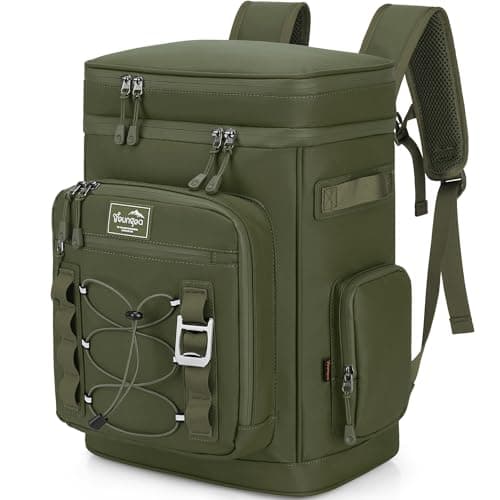 YOUNGOA 30L Cooler Backpack, Large Insulated Leakproof Picnic Backpack