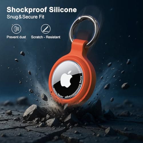 PESTON AirTag Holder Keyring, IP67 Waterproof Case for Apple AirTag 1 & 2 — view 5