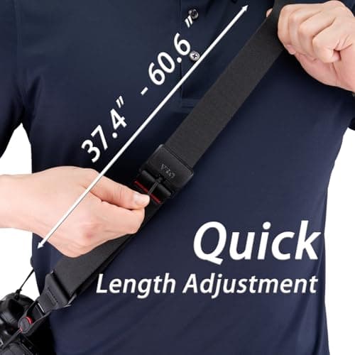 VKO Camera Neck Strap Quick Release Wide Shoulder Straps — view 4