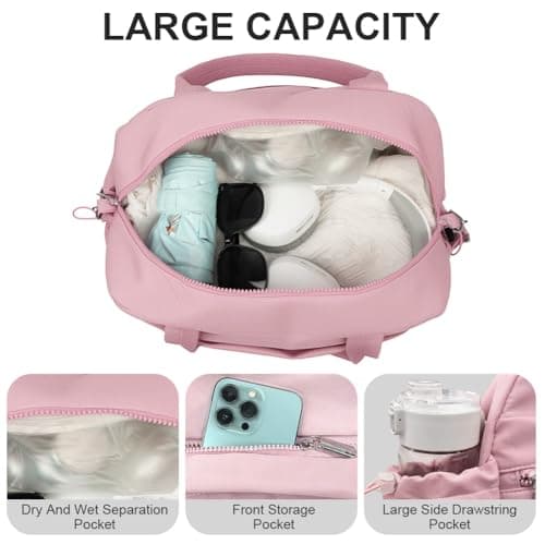 OSDUE Womens Gym Bag, 19L Large Travel Duffle Bags, 40x17x29cm — view 4