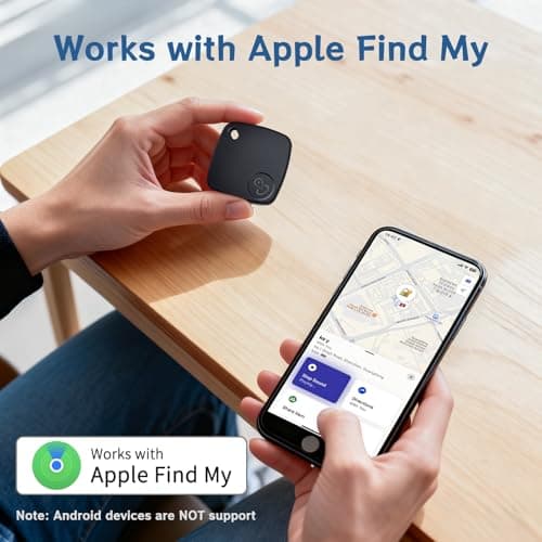 DEEBYCOO Air Tracker Tag Compatible with Apple Find My(iOS ONLY), 2 Pack — view 2