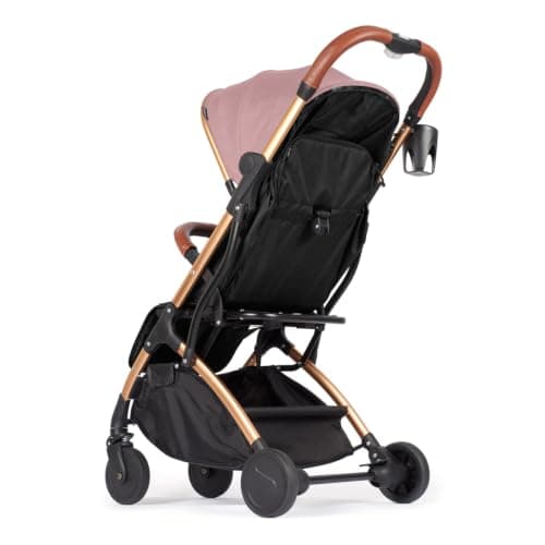 Lejoux™ Baby Pushchair Stroller– Lightweight Foldable Travel Buggy with 5-Point Harness, Adjustable Seat Back and Oversize Basket Folds with 1 Hand – Smooth Swivel Wheels Rain Cover (Pink) — view 4
