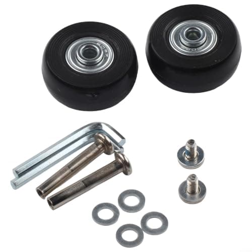Rubber Suitcase Rollers Repair Kit with Double Bearings(64mm*18mm) — view 5