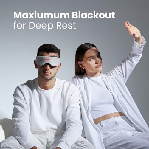 Manta Sleep Mask - 100% Light Blocking Eye Mask, Zero Eye Pressure, Comfortable & Adjustable Sleeping Mask for Women Men, Perfect Blindfold for Sleep/Travel/Nap/Shift Work — view 3
