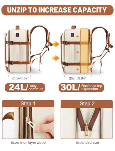 MOCOCITO Ryanair Cabin bags 40x30x20 Travel Backpack 40x30x20 Cabin Bag Carry On Weekend Trips & Air Tryanair Under Seat Backpack for Travelling Suitable for Ryanair, Wizz Air, Easyjet, Vueling — view 3