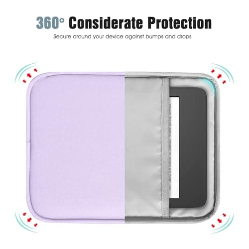TiMOVO 6-7 Inch eReader Sleeve, Purple Lavender — view 5