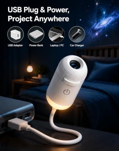 Comauo Ocean & Galaxy 5D Holographic Smart Projection Night Light，3 — view 5